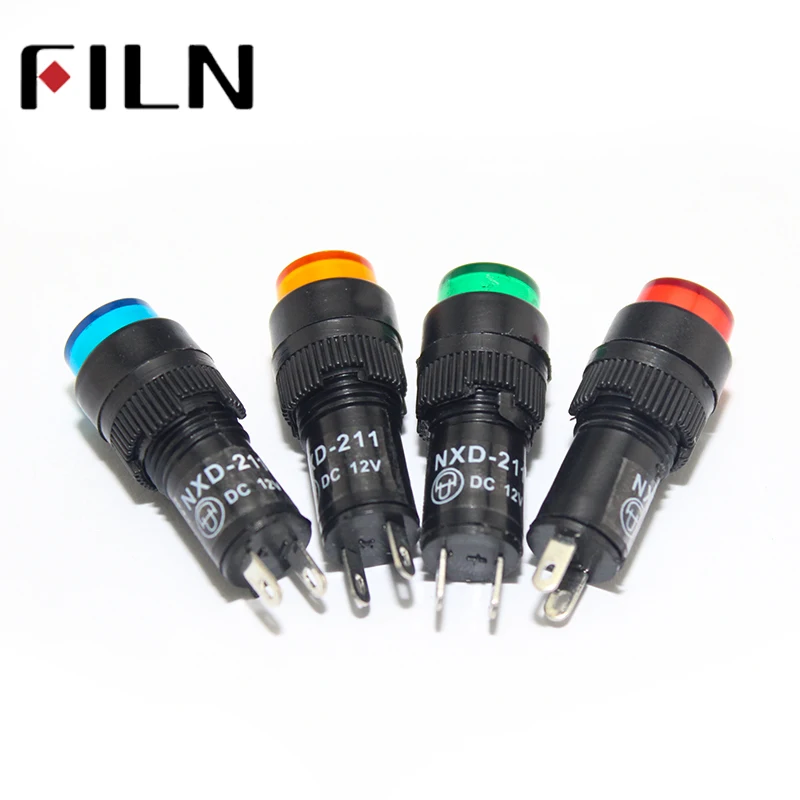 indicator lamp led signal led lamp NXD-212 12mm hole electrical indicator 110v 220v 380v (7)