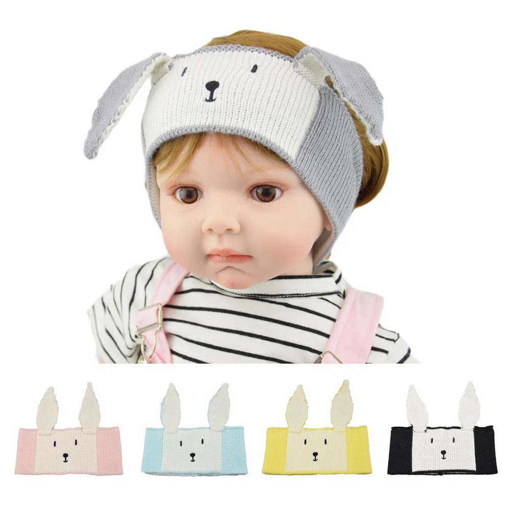 

Winter Cute And Novelty Baby Accessories Hair Cartoon Rabbit Headbands For Girls Knitting Toddler Hair Accessories