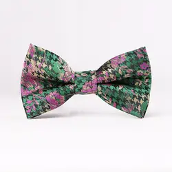 Для мужчин с цветочным принтом Премиум благородный бабочкой бренд популярным мужской бантом Bowties галстук Мода Для мужчин лук галстук