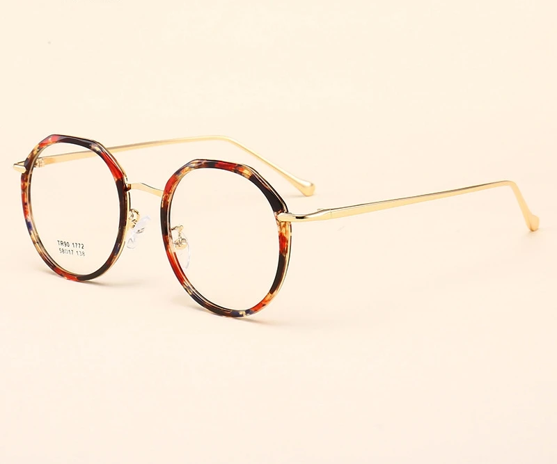 

Woman Eyeglasses Frame Man Myopia Glasses Prescription Eyeglasses Metal Alloy Eyewear Spectacle Round 5 Colors Oculos de grau