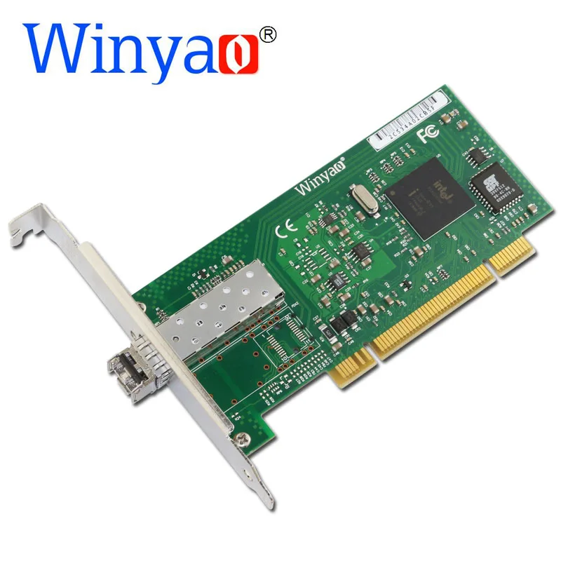 Winyao WY545DF-SX PCI Настольный гигабитный волоконный lan Карта для 82545GM PWLA8490MF Однопортовый sfp lc (850nm) 1000 Мбит/с сетевая карта