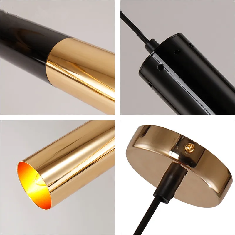 Moderno colgante luces Lamparas único oro de la lámpara de aluminio luminaria comedor iluminación lámpara colgante para la iluminación del hogar