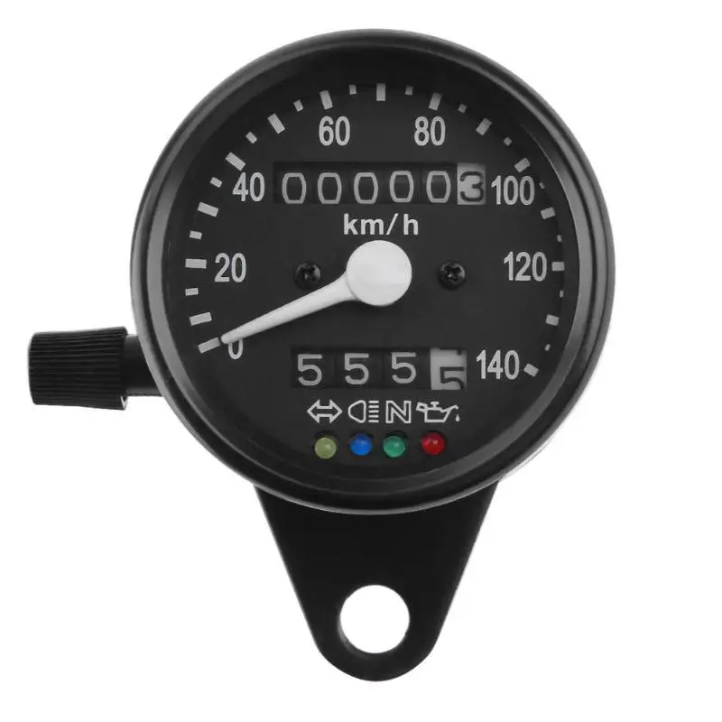 

VODOOL Instrument Universal 12V LED Backlight Motorcycle Dual Odometer KMH Speedometer Gauge Signal Light Motorcycle Accessories