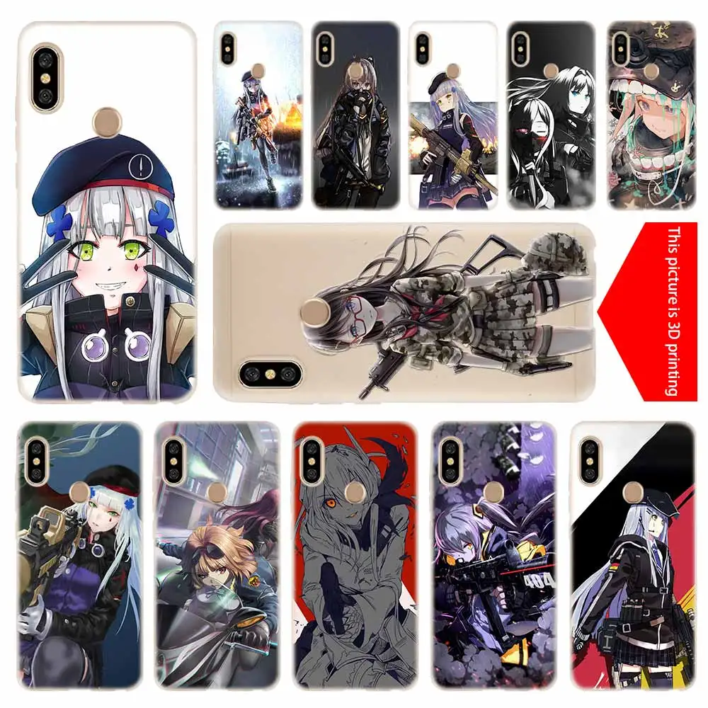 

Girls Frontline cover soft Silicone TPU Case For Xiaomi Redmi 3 4X 4a 5 Plus 5a S2 6a 6 Pro Note 7 5 6 4 3 5a