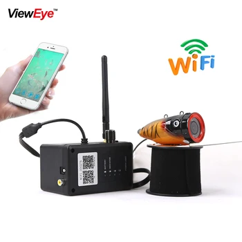 

ViewEye New ABS Plastic WIFI Underwater Fishing Camera Android/IOS Fishcam Video Recorder Infrared Lamp Fish Finder 12pcs LED