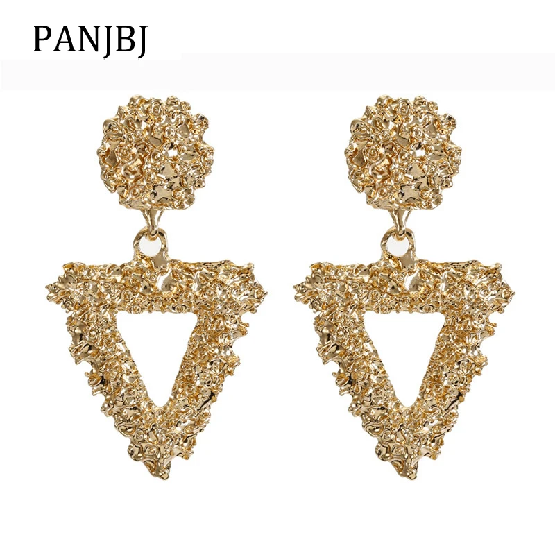 

Earrings For Women Vintage Alloy Hollow Out Triangle Drop Earrings Gold Silver Geometric Dangle Earrings Women Fashion Jewelry