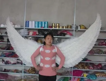 

Window display wing/model catwalk stage performance show peops wing super large size white delicate fashion feather angel wings