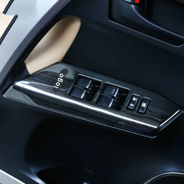 Us 29 99 Kouvi Black Stainless Steel Door Handle Holder Window Control Switch Panel Cover Trim For 2015 2016 Toyota Rav4 Rav 4 In Interior Mouldings