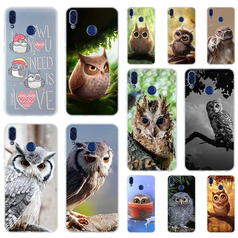 

Cute Cat Owl Animal Soft TPU Case Cover For Huawei Honor 9 10 Lite 6X 7X 8X Max 7A 5.7inch 8A 8C V20 PLAY 9i