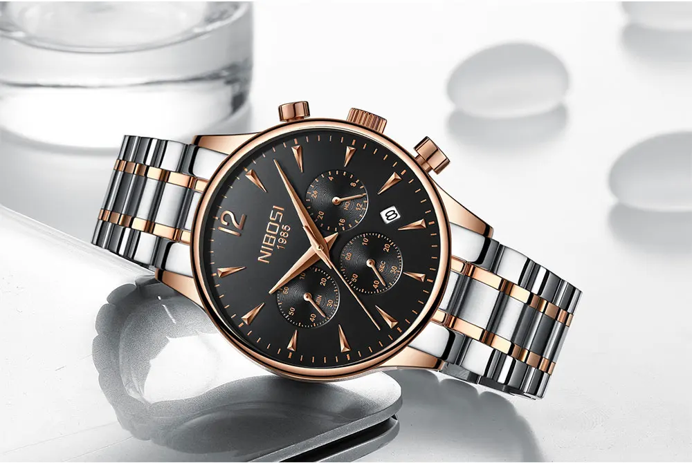 NIBOSI Horloges Mannen Met Datum Luxury Mens Watches Quartz Business Watch Men Waterproof Clock Man Full Steel Band Uhren Herren (10)