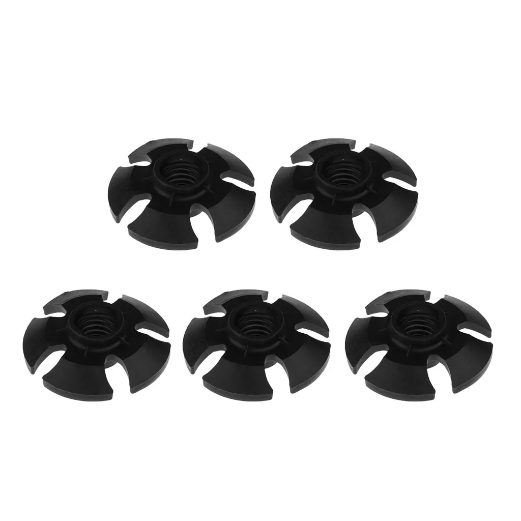 5 Pieces Snowflake Basket End Cap Tip for Walking Trekking Pole Hiking Stick Outdoor Sports Accessories