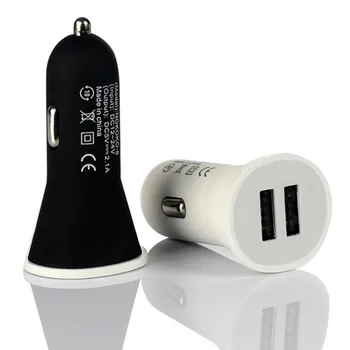 

Winangelove Frosted Shell dual usb 2.1A+1A Car Charger For Smartphone Tablet For iphone For Samsung For Huawei