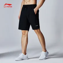 Li-Ning мужские тренировочные шорты, дышащие, Обычная подкладка из спандекса, удобные спортивные шорты AKSN079 CJFM18