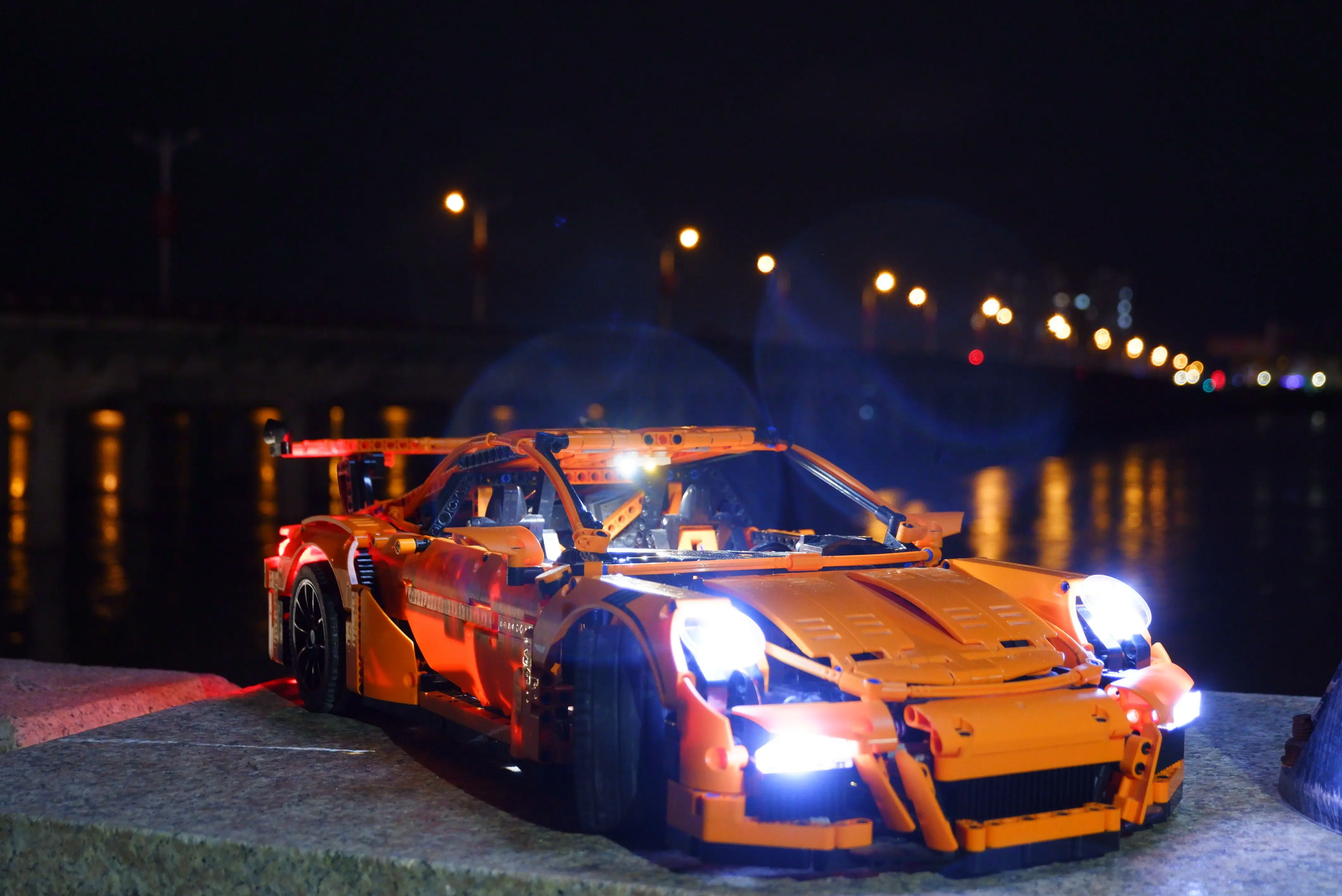 

911 GT3 RS DIY Led Light Set For Compatible IEGOset 42056 20001 Technic MOC race Car Building Blocks Toys Gifts