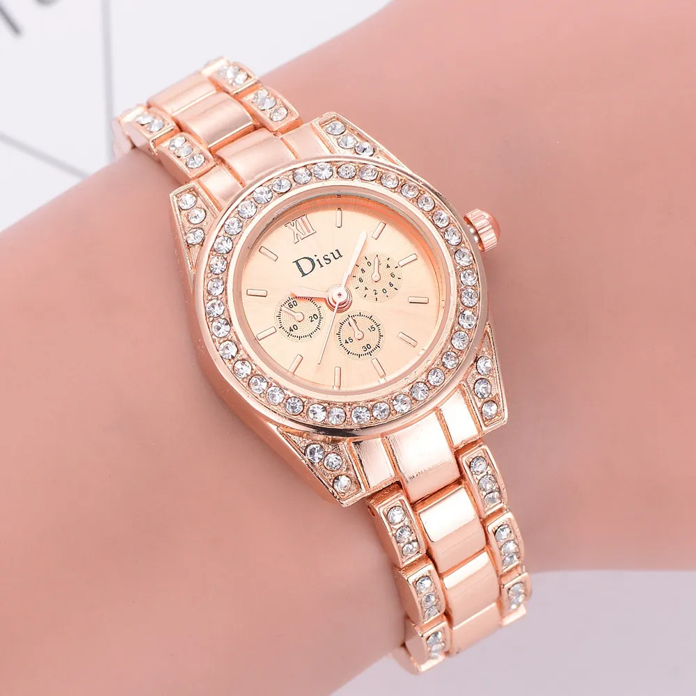 

Butterfly Rose Gold Plated Women's Elegant Luxury Rhinestone Bracelet Quartz Watch Fashion Ladies Fashion Dress Watches Relogio