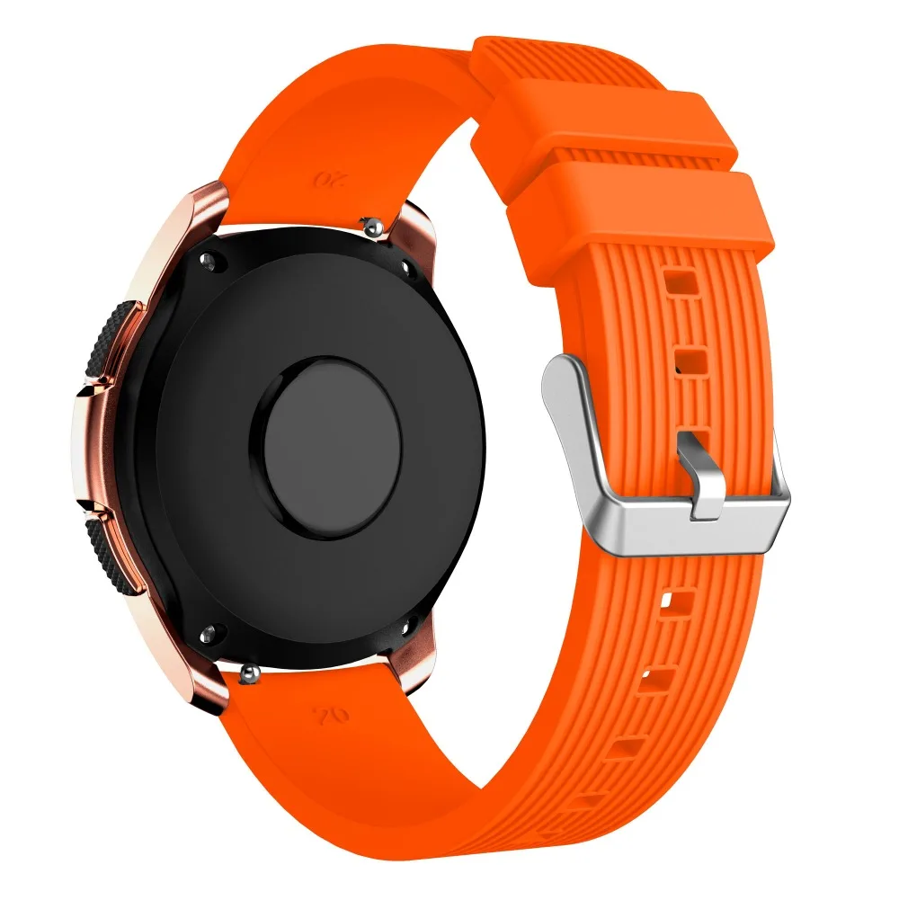 Joyozy 20 мм силиконовый ремешок для часов samsung Galaxy Watch 42 мм версия полосатый резиновый сменный Браслет ремешок