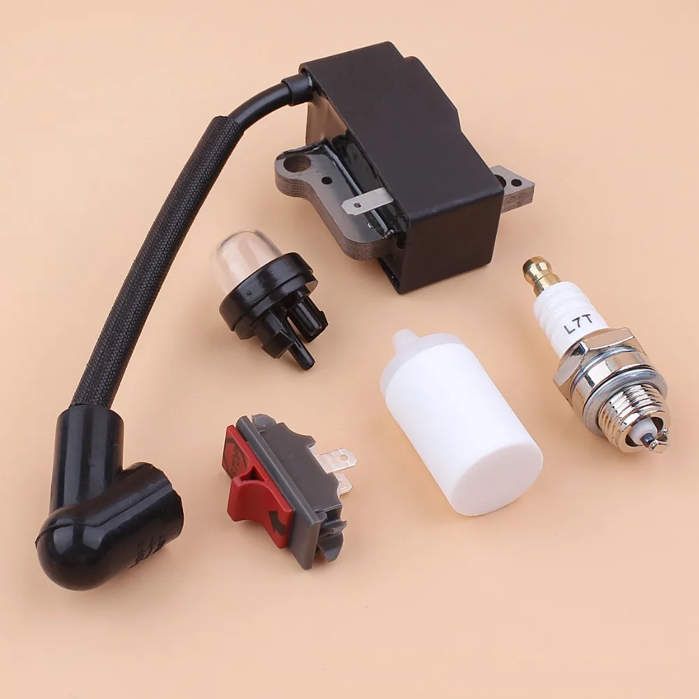 mærke vant Bliv såret Ignition Coil On/Off Switch Spark Plug Primer Bulb Kit Fit For Husqvarna  235R 232R 232L 240RJ Brush Cutter Trimmer 537038501 - AliExpress