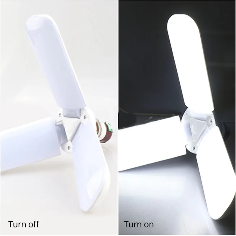 

Lamp Adjustable 4000LM Folding Trefoil Shaped High Brightness Household 45W E27 Bulb Creative Home Living Room Night Light