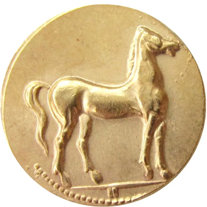 

G(31)SYRACUSE SICILY 310BC Authentic Ancient GREEK Electrum Gold Plated Copy Coin High Qulaity