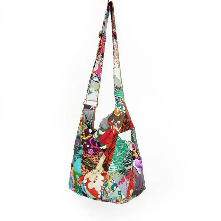 Thai Monk Buddha Cotton Sling Crossbody Messenger Bag Shlouder Purse Hippie Hobo  (4)