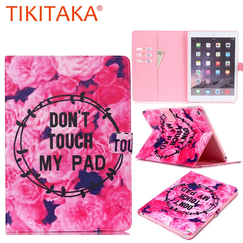 

Leather Flip for iPad Mini 4 Case Fashion Cartoon Floral Pattern Funda For iPad Mini4 Shell Stand Wallet Cover 7.9" Tablet Shell