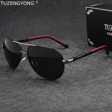 TUZENGYONG, алюминиевые мужские поляризованные солнцезащитные очки, классические, брендовые, для вождения, солнцезащитные очки, покрытие линз, очки, аксессуары для мужчин, Oculos