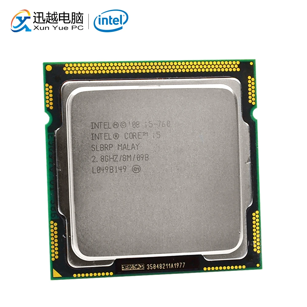 

Intel Core i5 760 Desktop Processor i5-760 Quad-Core 2.8GHz 8MB L3 Cache LGA 1156 Used CPU