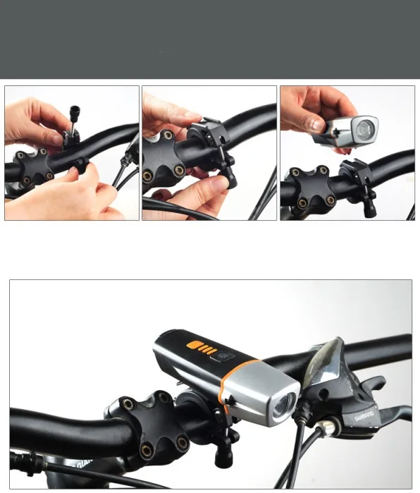 Discount Newest Bicycle Front Rechargeable Light Cycling Bike Power Bank Flashlight Waterproof Headlight Bicycle Lamp Bike Accessories 4