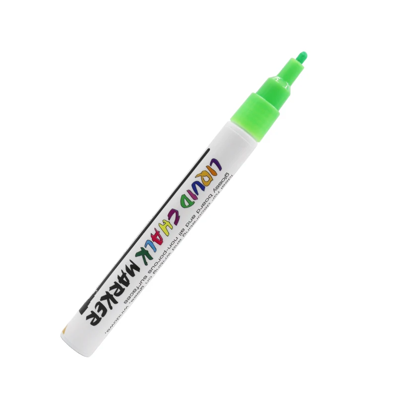 3mm green 3 мм/6 мм беспыльный нетоксичный жидкий маркер для мокрого стирания мела на водной основе - Цвет: 3mm green
