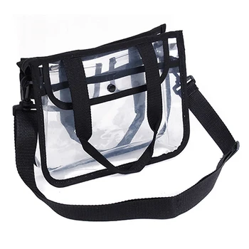 

Beach Shopper Makeup Organizer Shoulder Bag Fashion Transparent EVA Bags Large Capacity Ladies Tote Bag Women Thicken Handbag