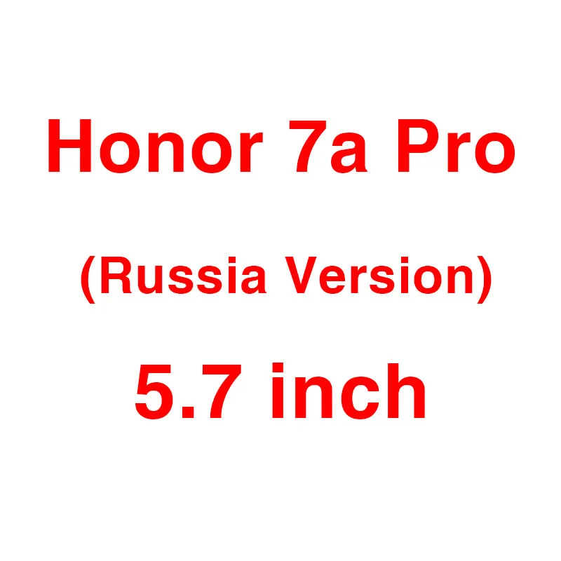 Защитное стекло для Huawei Honor 7x7 s 7a 7c Pro закаленное стекло на 7 X S A C X7 S7 A7 C7 apro 7cpro Защитная крышка для экрана - Цвет: RU 7a Pro (5.7 inch)