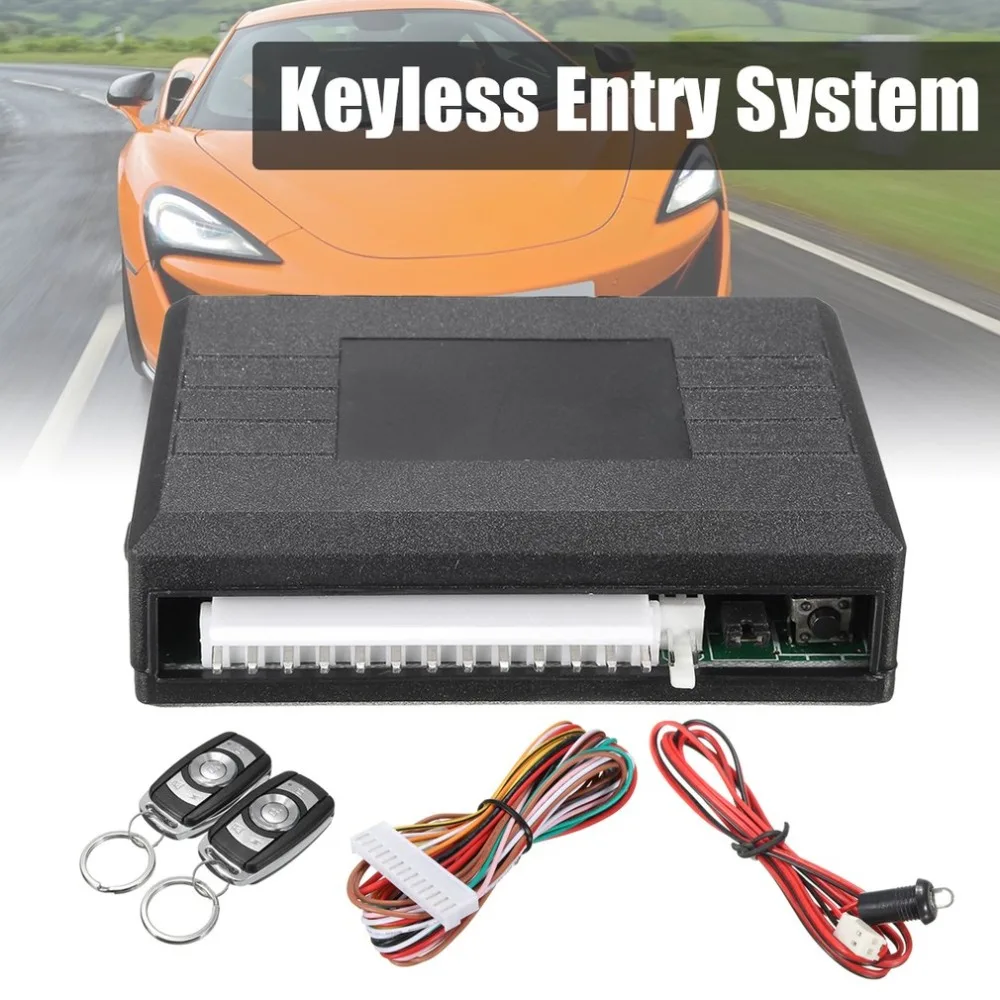 Универсальный Автомобильный Центральный комплект для дистанционного управления дверным замком с блокировкой без ключа