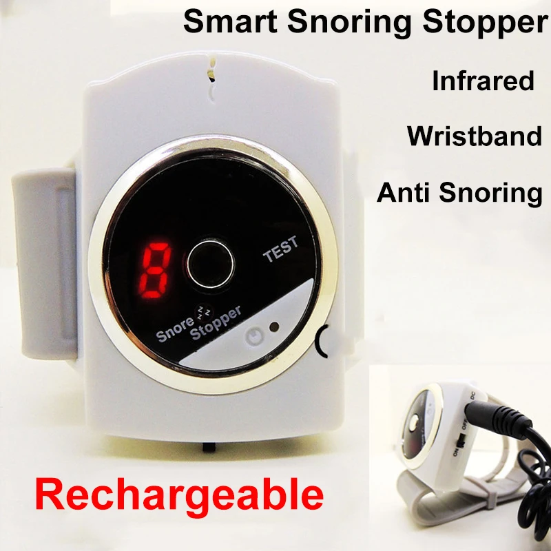 

MARFLY Smart Snore Stopper Stop Snoring Biosensor Infrared Ray Detects Anti Snoring Device Wristband Watch Sleeping Aid