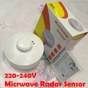 

High Quality 220V 1200W Adjustable Microwave Radar Sensor Light Switch PIR Occupancy Body Motion Detector
