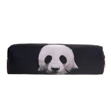 Black panda 3D Printing pencil cases pouch 2016 Who Cares Fashion New travel organizer necessaire cosmetic bag makeup bag