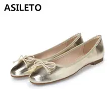 ASILETO/женские балетки на плоской подошве с бантом, балетки для медсестер, женская обувь без шнуровки, милая женская обувь на плоской подошве, мокасины на толстой мягкой подошве, T125