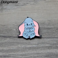 L2776 Cute Animal Dumbo Elephant Enamel Pin Brooch Lapel pin badge kids Gifts(China)