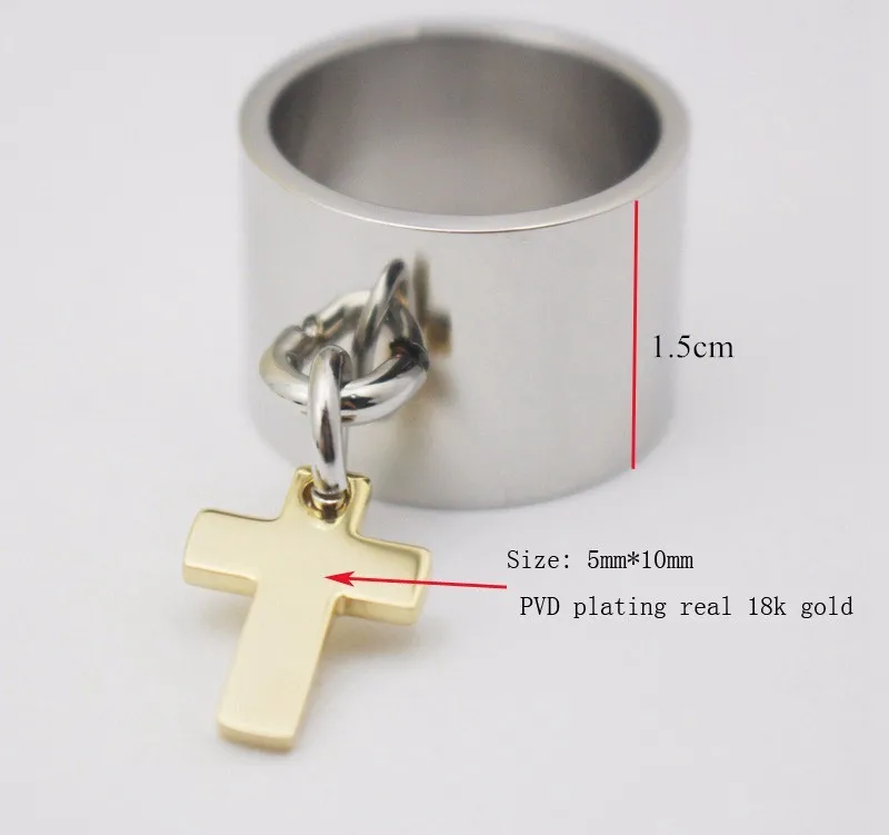 Gold Color 316L Stainless Steel Ring 17mm Square Shape Women Men Ring Can Be Customize Laser text or logo