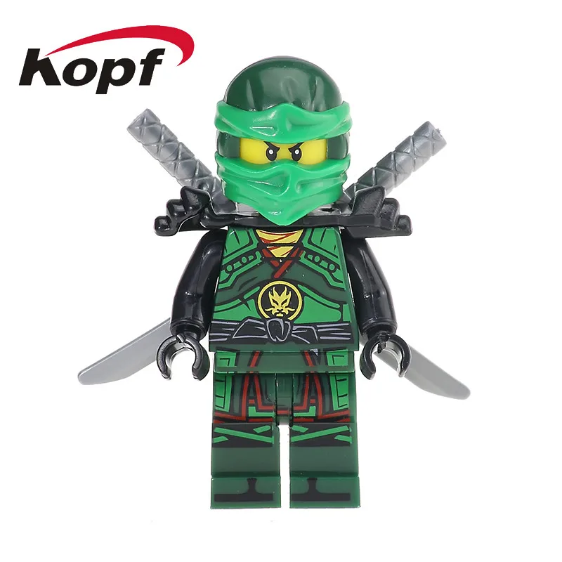 

Single Sale Super Heroes Lloyd Kai Samurai X Vermin Wu Krux Pirate Ninja Building Blocks Action Figures Toys for children XH 573