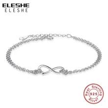 ELESHE 925 браслеты из стерлингового серебра для женщин оригинальная индивидуальность девушка гипоаллергенно стерлингового серебра-ювелирные изделия
