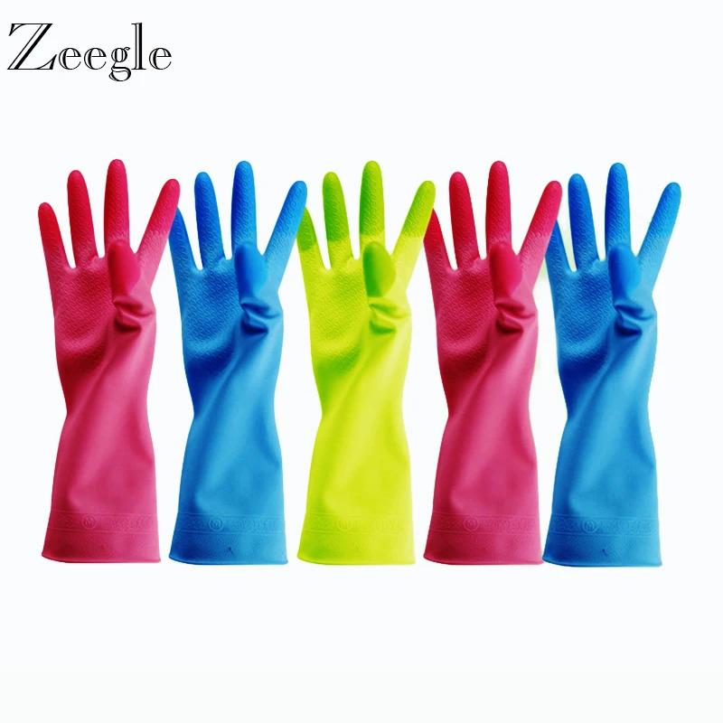 Zeegle Durable Waterproof Household Glove Rubber Latex Dish Washing