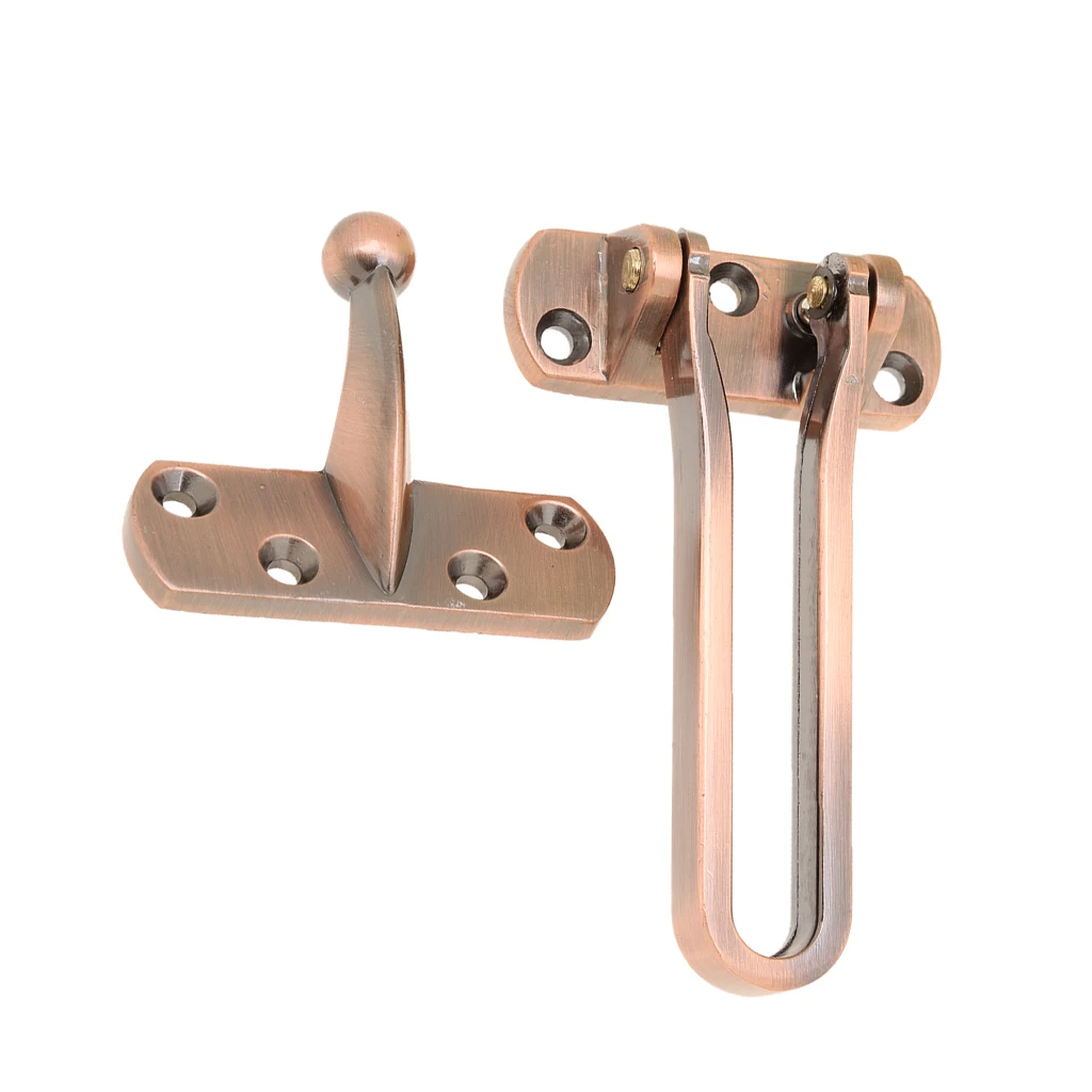Hot Sale Security Open Type Anti-Theft Door Fastener Button Chain Safe-Guard Copper Adopting One-time Molding Technology