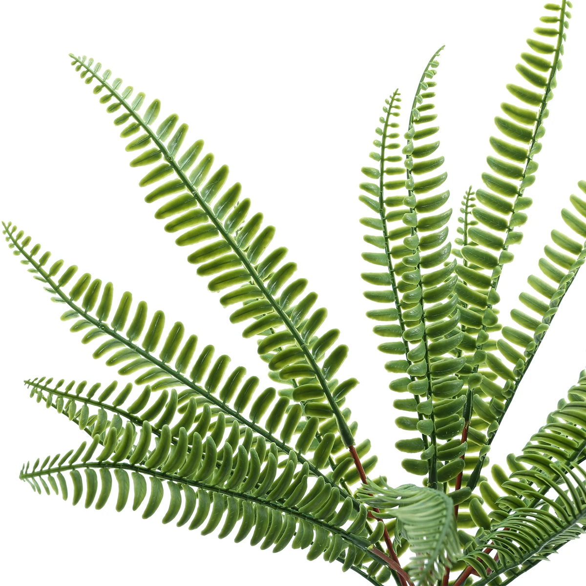 7 Branches Artificial Fern Leaves Plastic Artificial Silk Plants Green Fake Plants For Home  Party Wedding Decoration