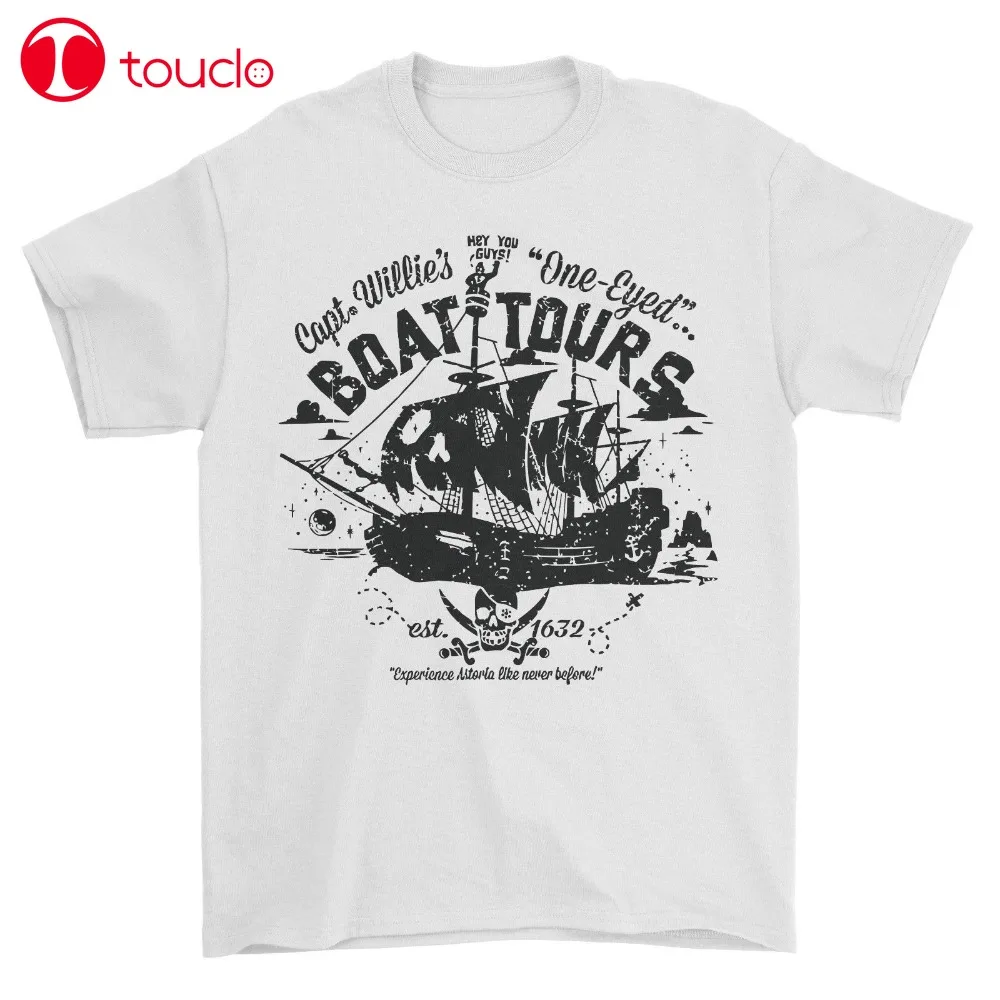 Лето 2019 футболка с короткими рукавами одним глазом Willie Boat Tours забавный фильм