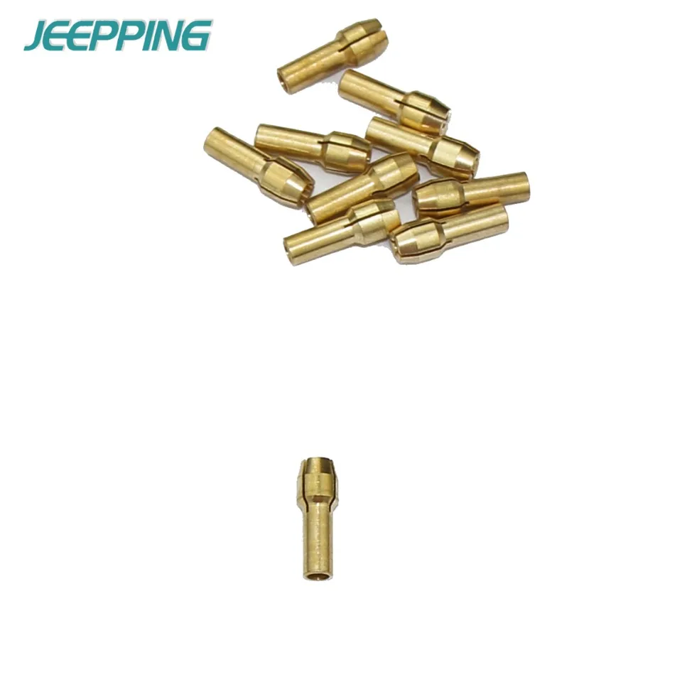 Gold fengzong 10 PCS Mini Drill Brass Collet Chuck set Grinding Chuck For Rotary Tool Electric Grinding Accessories 0.5-3.2mm
