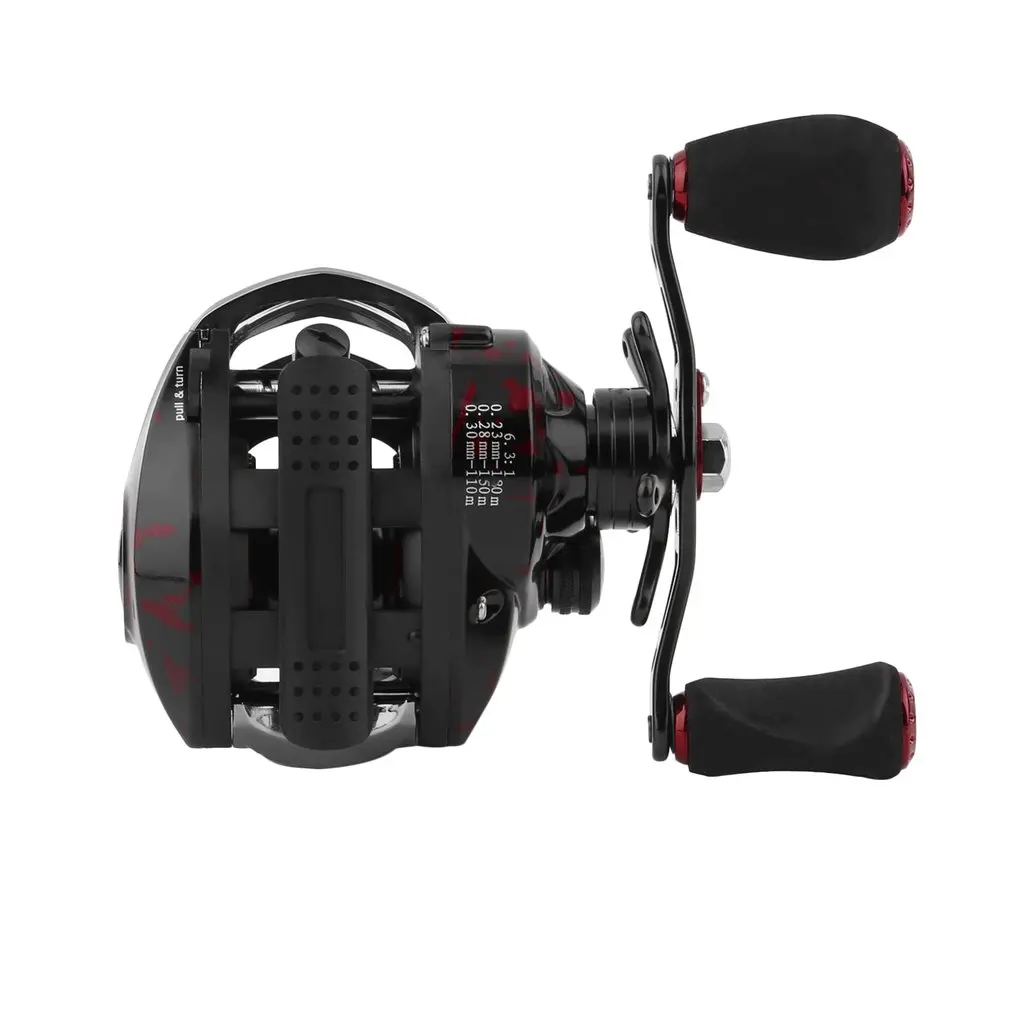 

DMK Durable Anti-Corrosion Baitcaster 15BBS Ball Bearings Fishing Reel Low Profile Baitcasting Fishing Wheel Fishing Accessories