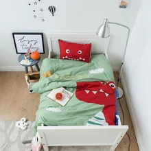 3 шт./комплект, хлопковая пряжа, окрашенная ткань, моющая хлопковая паста, вышивка детское постельное белье, набор Львов, крокодиловое сердце, рисунок с героями мультфильмов