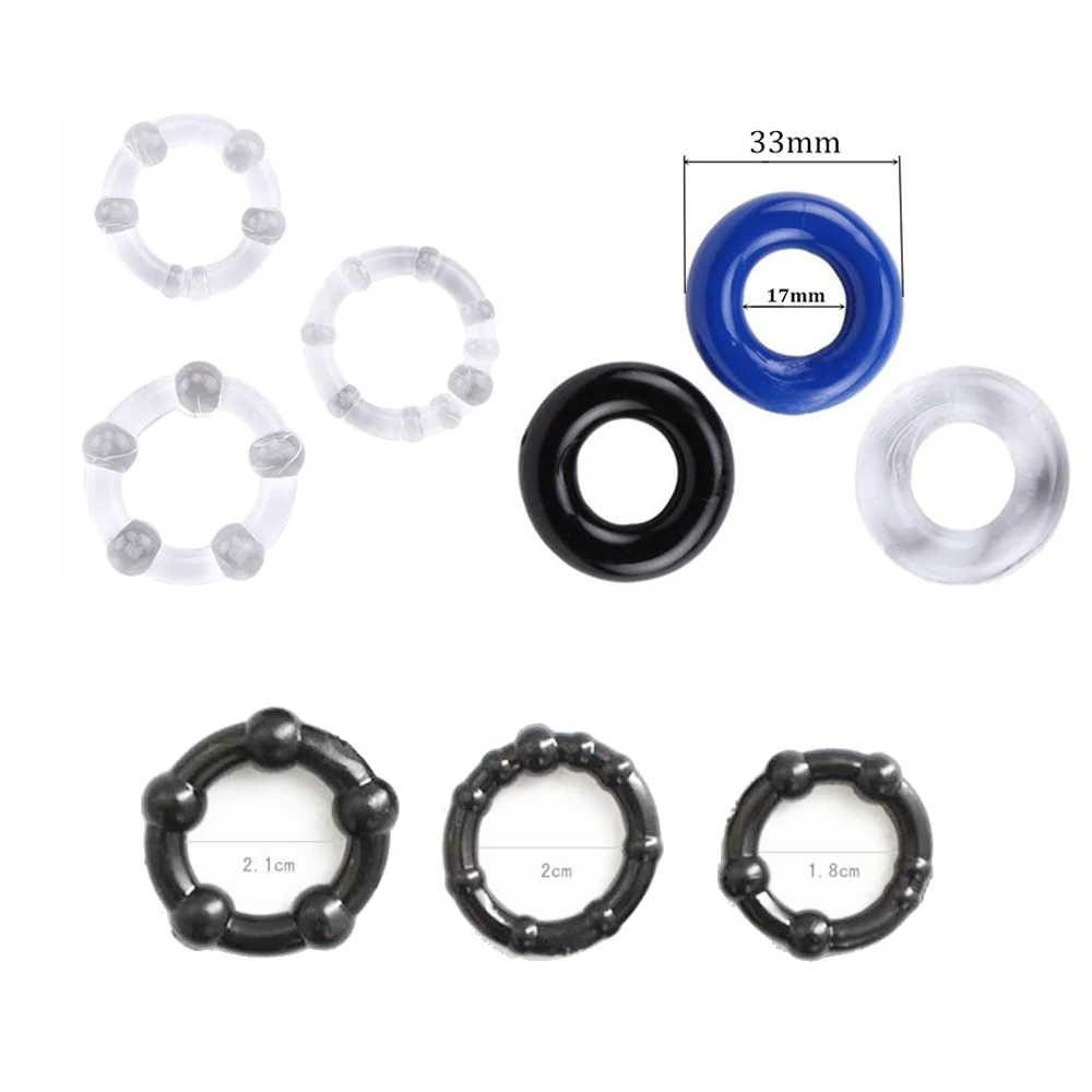 hc006cock ring clear beads delay ejaculation (1)