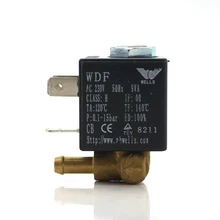 15 бар нормально закрытый N/C AC120V/230 В 50 Гц 9 Вт G1/8 'Латунь Утюг Паровая вода 2 позиции 2 способ соленоида Электрический водяной клапан