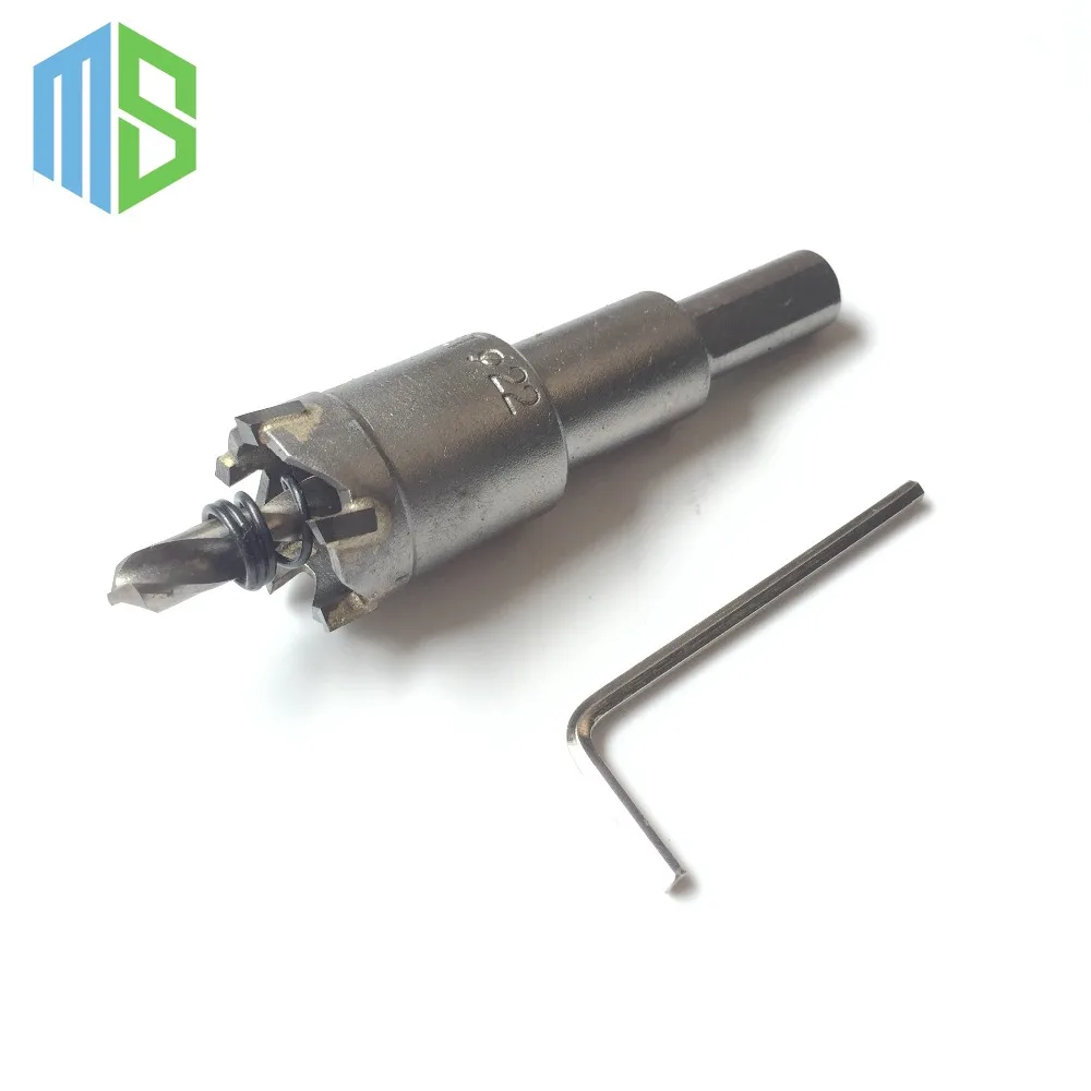 22mm Metalworking tungsten Carbide Tip Drill Bit TCT Hole Saw Set for Stainless Steel Metal